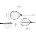 thumbnail image 4 of thinson Fishing Net Aluminum Extensible Telescopic Pole Handle Knotless Mesh Black, 4 of 9