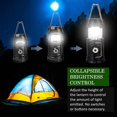 thumbnail image 2 of Ultra Bright Camping Lantern with Rechargeable Batteries, Water Resistant Portable LED Solar Collapsible Camping Lantern Flashlights Torch for Outdoor (2 Pack), 2 of 9