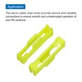 thumbnail image 4 of Unique Bargains 30 Pcs Servo Cable Clips Lock, ABS Servo Extension Cable Buckle Fixing Holder for RC Plane Boat DIY Model Yellow, 4 of 4