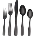 thumbnail image 4 of Matte Black Silverware Set, Satin Finish 5-Piece Stainless Steel Flatware set, Utensils for Kitchens, Dishwasher Safe, 4 of 7
