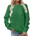 thumbnail image 1 of hotojiny Workout Tops for Women Plus Size Long Sleeve Crewneck Sweatshirt Oversized Lightweight Basic Pullover Fall 2025, 1 of 4