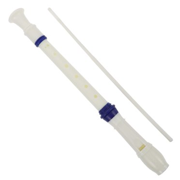 OULII Lot de 1 Flûte Blanche avec Design à 8 Trous pour Cours de Musique et Pratique Personnelle 11.8X1.2X1.2in