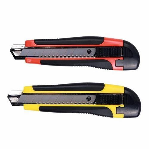 10Pc/Bag Snap-off Knife, Heavy-Duty Utility Knife, 0.5mm Blade Thickness, Random Colour - Moustache®