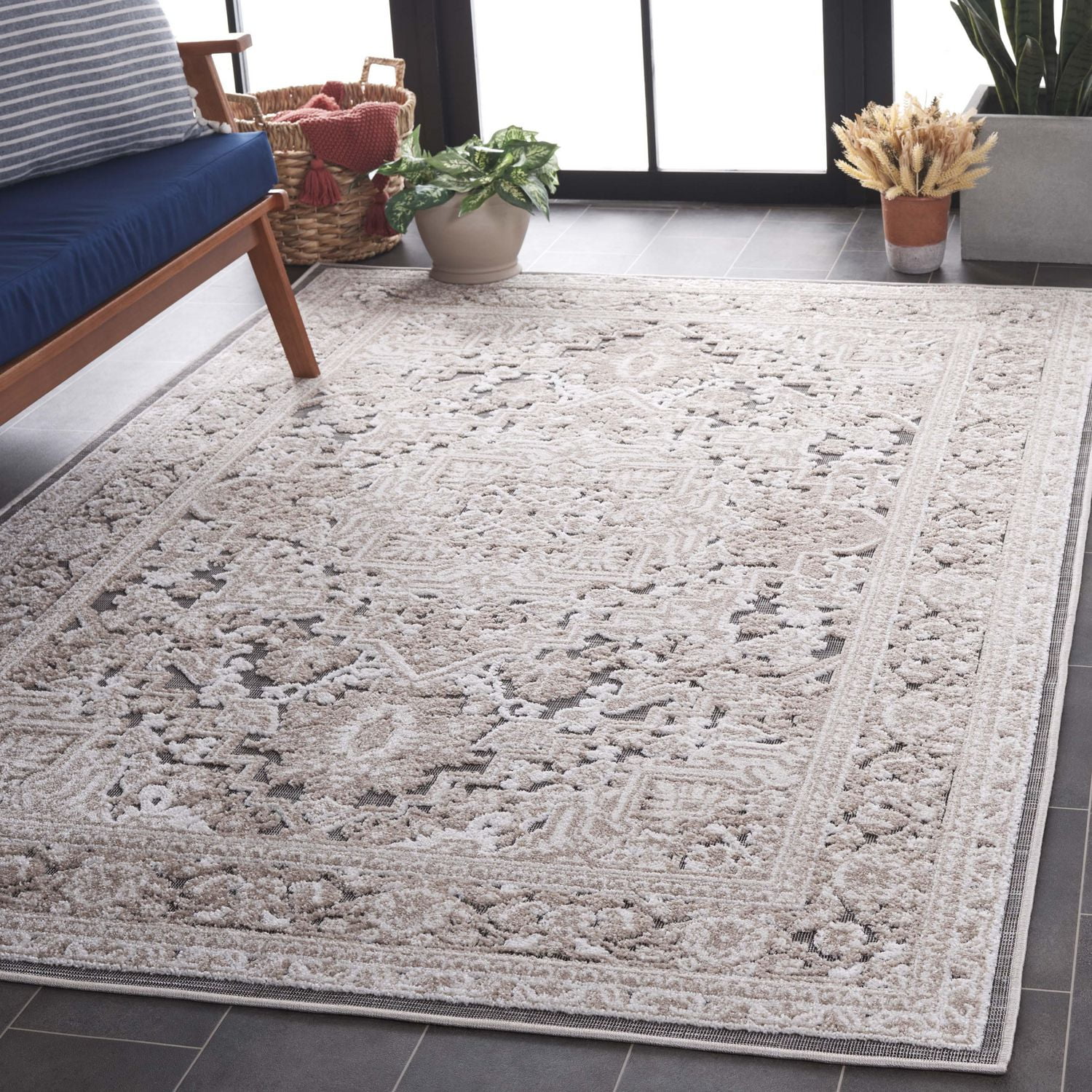 SAFAVIEH Cabana Joshua Medallion Indoor/Outdoor Area Rug