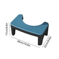 thumbnail image 3 of Blue Toilet Step Stool Squatting Potty Step Stool For Bathroom Folding Design Non Slip Surface Stackable Storage 14.96X8.66X6.69 Inches 1.73Lb, 3 of 7