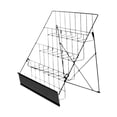 thumbnail image 3 of Lipstore Comic Book Rack Metal Book Display Stand Greeting Card Shelf Stand Holder Office black, 3 of 8