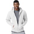 thumbnail image 1 of Hanes ComfortBlend EcoSmart Men`s Full Zip Hoodie, S, White, 1 of 1