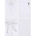 thumbnail image 4 of Adar Addition Go-Everyday Scrub Set for Men - Stylish Scrub Top & Cargo Scrub Pants - A9800 - White - 3X, 4 of 7
