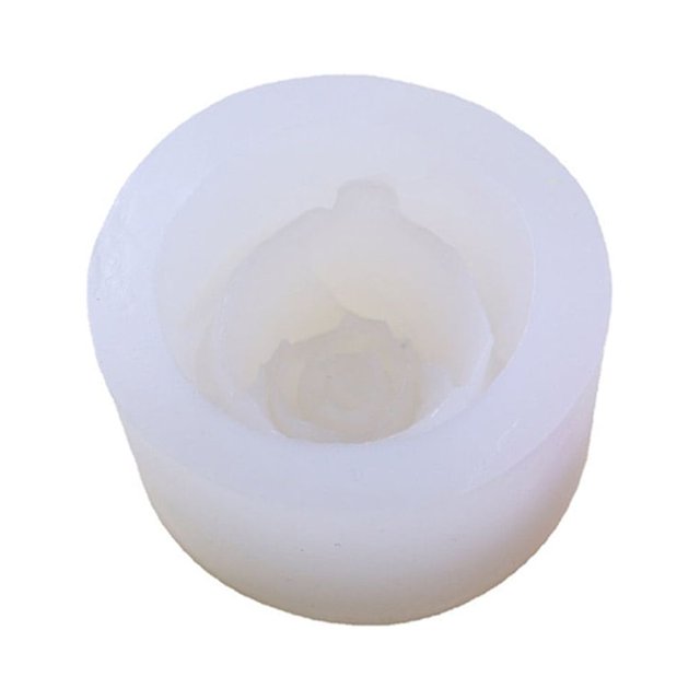 Baohd Silicone Rose Shape Candle Mold Portable Heats-resistant Irregular Home Pastry Dessert Ice-cube Mould Molding Tool