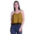 thumbnail image 1 of Moomaya Haut Court à Bretelles Spaghetti Imprimé pour Femmes Cami Tops d'Été, 1 of 5