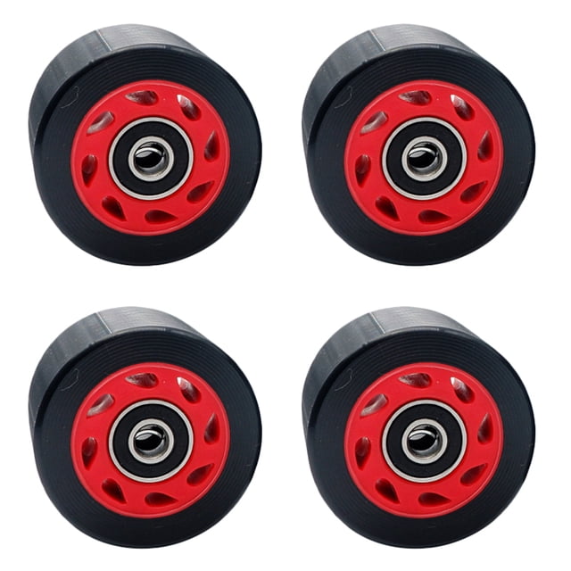 MasteelfCA 1 Set Double Row Roller Skates Wheel 95A Skates Wheel Line Wheel for Roller Skates