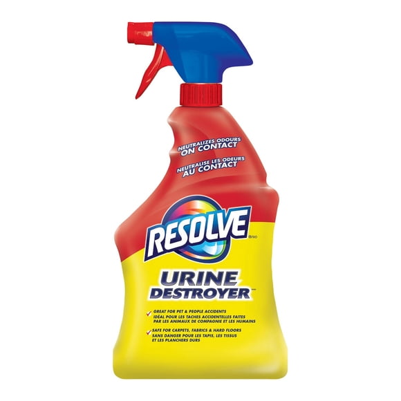 Resolve, Urine Destroyer, 946ml, Nettoie et neutralise les odeurs sur les tapis, Tissu et bois
