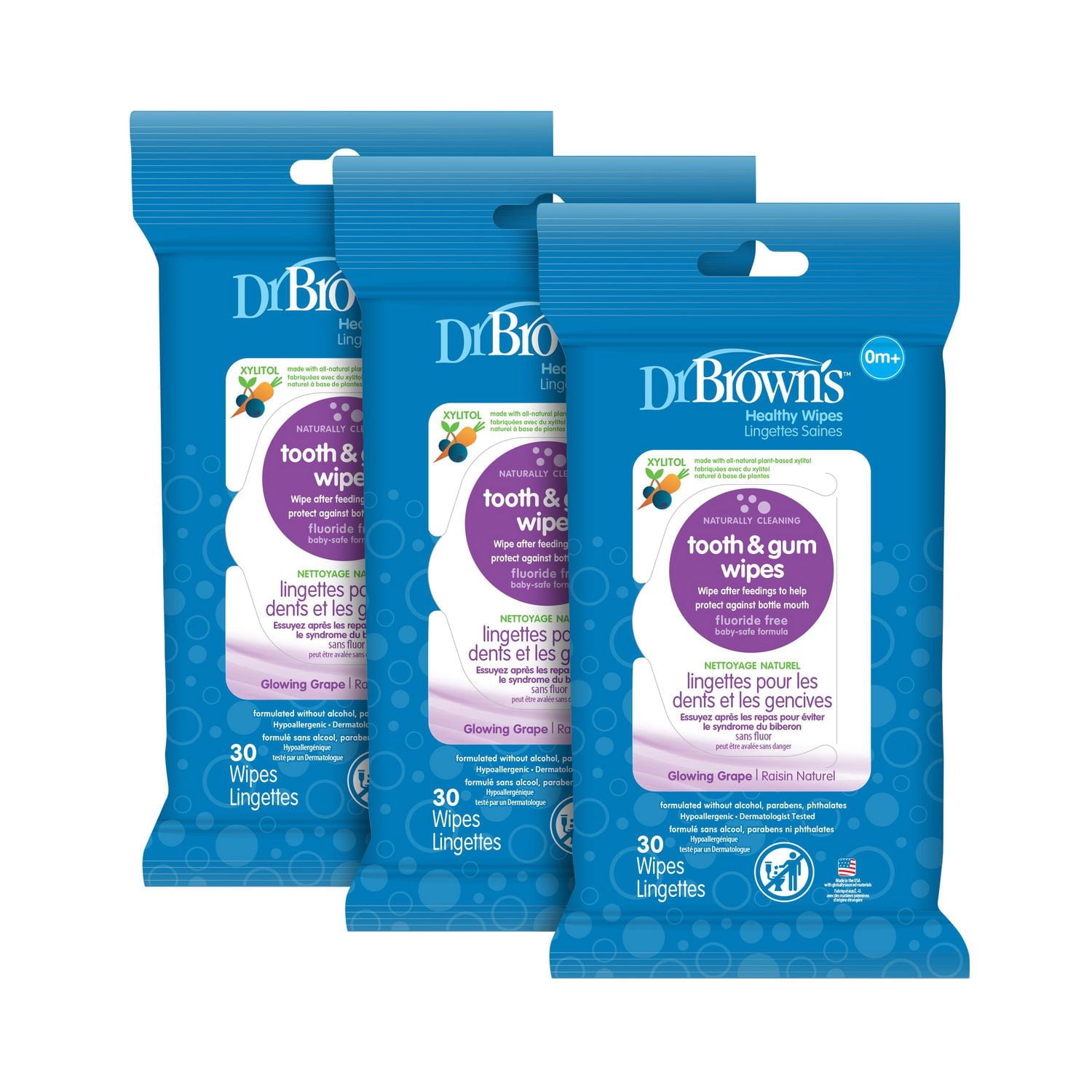 Dr. Brown's Healthy Wipes Tooth and Gum Wipes - 90 Wipes