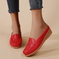 thumbnail image 2 of Dakaela Womens Mules Casual Slip on Loafers Round Toe Low Wedge Work Shoes Backless Walking Slides, 2 of 8