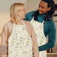 thumbnail image 1 of cpengpj Floral Rustic Adjustable Cooking Apron for Women and Men, Waterproof Polyester Kitchen Apron with Oil-Resistant Design, Lightweight Comfort for Barbecue, Baking, 1 of 6