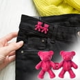 thumbnail image 3 of Jean Button Pins Cute Bear No-Sew Waist Button,Jean Buttons Pins for Loose Jeans Waist Button,No Sewing Required,Waist Tighten Metal Waist Button Pin for Jeans Buttons for Sewing, 3 of 3
