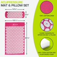 thumbnail image 4 of ProsourceFit Ensemble de Tapis d'Acupression et d'Oreillers pour le Soulagement de la Douleur au Dos/cou et la Relaxation Musculaire, Rose, 4 of 4