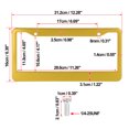 thumbnail image 3 of Unique Bargains Aluminum Alloy License Plate Frame Cover 2 Hole for Car Front Rear License Plate Holder with Screws Caps Gold Tone, 3 of 7