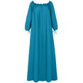 thumbnail image 3 of LSLJS Women Plus Size Daily Casual Open Shoulder Vintage Loose Boho Maxi Dress, 3 of 9