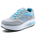 thumbnail image 4 of XZNGL Chaussures pour Femmes Course Chaussures de Course pour Femmes Chaussures à Secouer Maille Semelles Épaisses Rehaussées Chaussures de Sport de Course de Voyage Femmes, 4 of 5