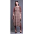 thumbnail image 2 of Bimba Cotton Printed Straight Kurtis For Women Panel Kurta Summer Tunic-Small, 2 of 6