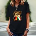 thumbnail image 2 of XZNGL Womens Summer Tops Short Sleeve Prost Womens Summer Print O-Neck T Shirts Short Sleeve Tops Blouse Womens T Shirts for Summer Womens Shirts Summer Womens Summer Shirts, 2 of 7