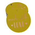 thumbnail image 1 of Inkdotpot Rose Gold Foil Paper Hang Tags Made With Love Text Favor Tags 50 Pieces, 1 of 6