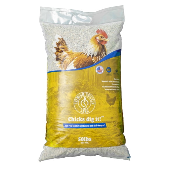 Sable à Poulet de Qualité Supérieure, Literie Éliminant les Odeurs pour Poulaillers, Sac de 50 Lb