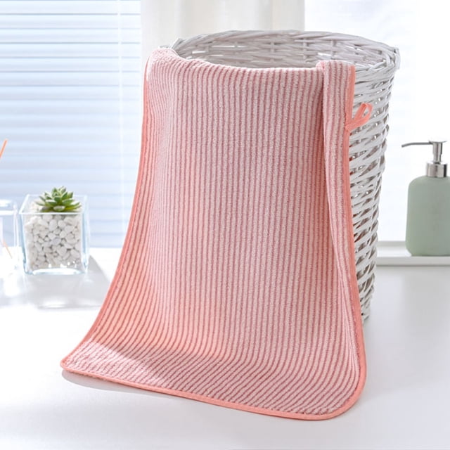 PRETXORVE Velvet Towels Thickened Striped Absorbent Towels Color Striped Face Towels