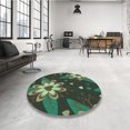 thumbnail image 4 of Ahgly Company Machine Washable Indoor Rectangle Transitional Dark Forest Green Area Rugs, 8' x 10', 4 of 7