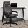 thumbnail image 2 of Scranton & Co High Back Leather Reclining Office Chair in Brown, 2 of 6