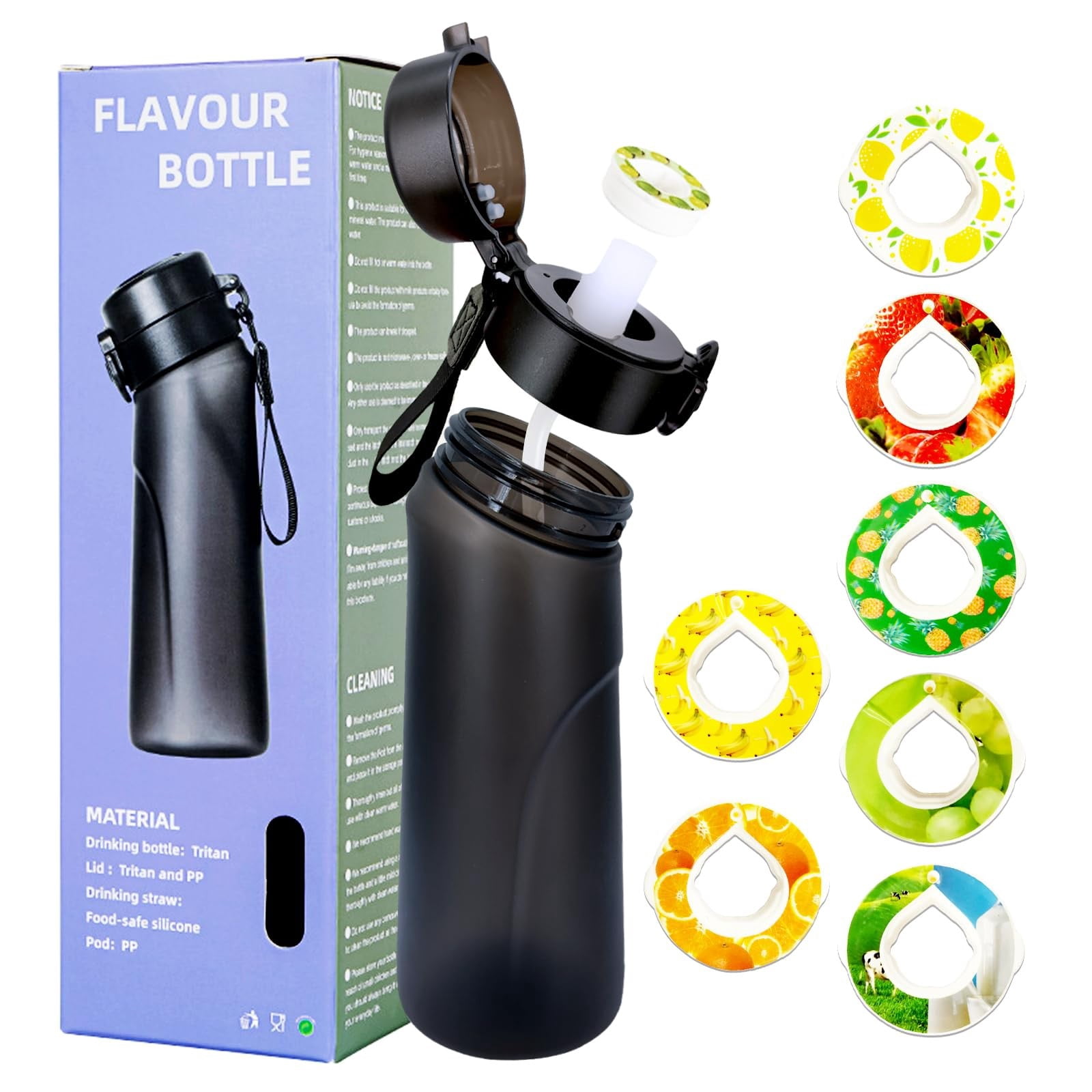 Air Up Water Bottle Water Bottle Taste Pods Pack | Accessories Flavoured Water Bottle S Tarter Set Flavors Pods Water Bottle