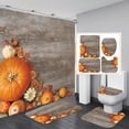 thumbnail image 1 of Dvkptbk Rideau de Douche Tapis Ensemble de 4 Pcs de Rideaux de Douche Imprimés Rideaux de Séparation de Salle de Bain Rideaux de Douche Couvre-Toilettes Antidérapants et Tapis de Forme Tapis de Douche Tapis pour Baignoire et Salle de Bain, 1 of 6