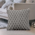 thumbnail image 4 of Bdday Pillow Covers Weaving Snowflake Velvet Solid Color Pillow Office Sofa Lumbar Support Pillow Bedside Support Pillowcase Cushion Outdoor Pillow Covers, 4 of 7
