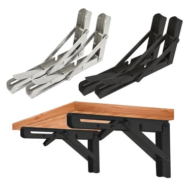 8/10/12inch RV Folding Bracket Stainless Steel Triangle Storage Rack Fixed Brackets Campervan Motorhome RV Accessories ,Durable Material