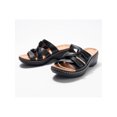 thumbnail image 1 of UKAP Girls Sandals Wedge Sole Slippers Open Toe Slides Everyday Soft Black 6, 1 of 9