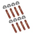 thumbnail image 4 of Exhaust Manifold Bolt Set, 8 Pcs M8 1.25 Threaded Turbo Studs Kit Metal Alloy High Pressure Resistant  for Car, 4 of 7