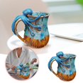 thumbnail image 1 of WIFKLSIIPG Dive Into Every – Handmade Mug 3D Blue Ceramic Coffee Mug Funny White Dotted Tea Mug for Marine Enthusiasts, 1 of 5