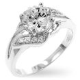 thumbnail image 1 of Precious Stars Bague de Fiançailles Silvertone en Zircon Cubique, 1 of 1