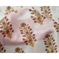 thumbnail image 4 of oneOone Silk Tabby Fabric Leaves & Floral Block Print Sewing Fabric BTY 42 Inch Wide, 4 of 4