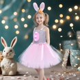 thumbnail image 4 of TIMIFIS Robes de Princesse de Pâques pour Filles Robe pour Tout-Petits Filles Robe de Pâques une Pièce Sans Manches Robe de Vacances Lapin Tulles avec Bandeau pour 7 Ans, 4 of 8