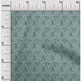 thumbnail image 2 of oneOone Georgette Viscose Turquoise Green Fabric Paisley Craft Projects Decor Fabric Printed By The Yard 42 Inch Wide, 2 of 5