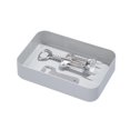 thumbnail image 3 of iDesign Gray Eco BPA-Free Recycled Plastic 6" Kitchen Drawer Organizer Bin - 6" x 9" x 2", 3 of 3