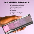thumbnail image 4 of Hard Candy Glitteratzi, Eye Shadow Palette, Glitter Finish, Solar Shower, 5 Sparkling Shades, 4 of 5