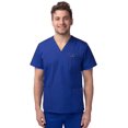 thumbnail image 1 of Sivvan Unisex V-Neck 3 Pocket Scrub Top (Available in 15 Colors), 1 of 7