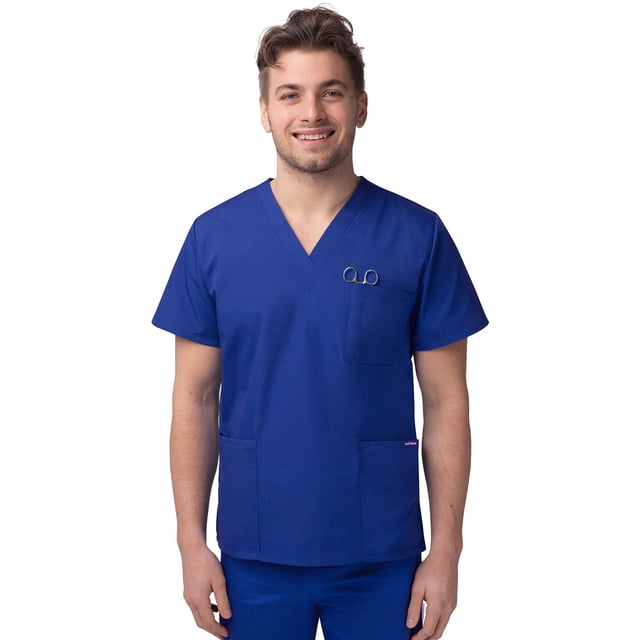 Sivvan Unisex V-Neck 3 Pocket Scrub Top (Available in 15 Colors)
