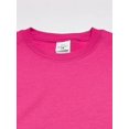 thumbnail image 5 of Hanes Girls ComfortSoft EcoSmart Crewneck Sweatshirt, XS, Amaranth, 5 of 5