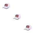 thumbnail image 3 of Decodeary Fashionable Baseball Cap Adjustable And Sun Defended Multi-colors Hat White 3Set, 3 of 6