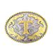 thumbnail image 3 of Western Belt Buckle Initial Letters ABCDEFG to Y-Cowboy Rodeo Gold Large Belt Buckle for Men and Women (T), 3 of 10