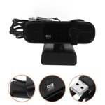 BESTYASH Webcam Ordinateur Usb Webcam Noir Plastique pour le streaming en direct travail à distance 1Pcs